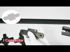 2 سیم فروشگاه پوشاک Spotlight ریل ریل آلومینیومی ضخیم شده است