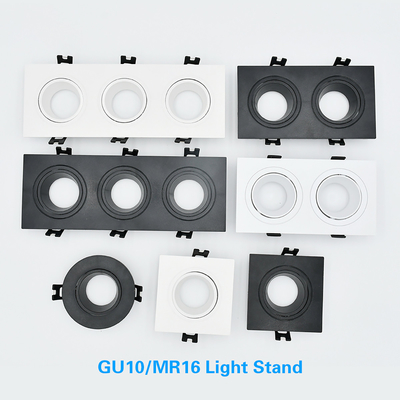 خانه تجاری گرد/مربع هتل Mr16 Downlight Housing For Embedded Downlight