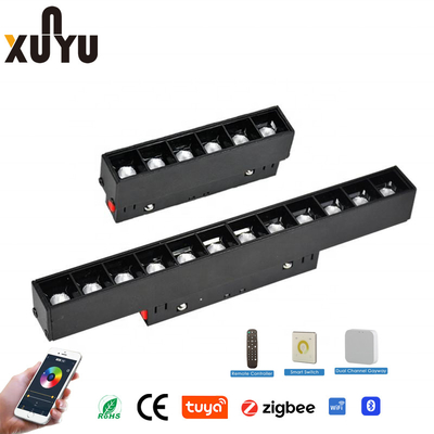 Smart Tuya Wifi 48V مغناطیسی مسیر نور 6W LED خطی کانونی