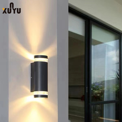 دیوارکوب استوانه ای در فضای باز مشکی 10W 3000K به سبک اروپایی