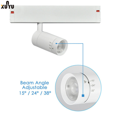 2700K-6000K چراغ مسیر مغناطیسی LED 7W 9W نورپردازی مسیر نورافکن