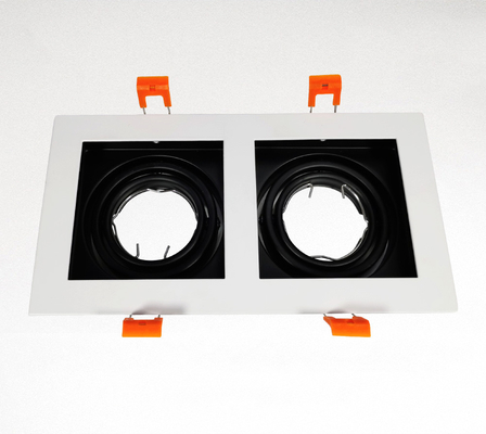 دو سر مستطیل Mr16 Downlight Housing زاویه قابل تنظیم فرورفته