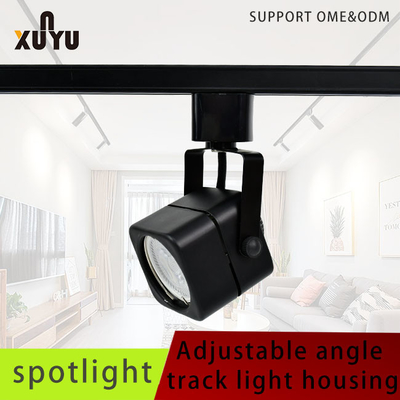 MR16 Gu10 Spotlight Fixtures فیکسچر روشنایی مسیر مشکی مربعی