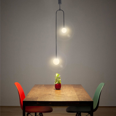 چراغ آویز LED دو سر چراغ آویز سقفی 250 میلی متری 90lm/w