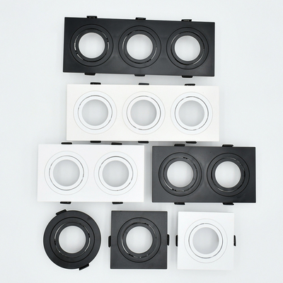 محفظه مربعی / گرد فرورفته Mr16 Downlight Housing GU10 Downlight