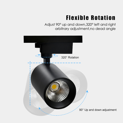 Anti Glare COB Track Light Store 2 Wire Embedded LED Spotlight