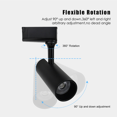 2 Wire 3 Wire LED Track Light مرکز خرید برجسته پروژه COB LED Spotlight