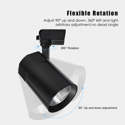 3000k 4000k 6000k COB Track Light سوپرمارکت فروشگاه تجاری جلوی Spotlight