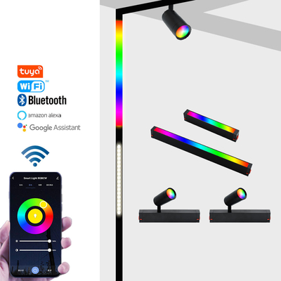 2700K چراغ مغناطیسی LED 220 ولتی هوشمند Rgb Spotlight بدون روشنایی اصلی