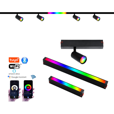 نور مغناطیسی LED 80LM/W کم نور هوشمند رنگ مطابق با RGB Flood Spotlight